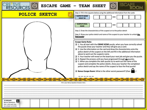 Computing Escape Room | Teaching Resources