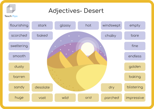 adjectives-desert-teaching-resources