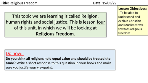 Religious Freedom