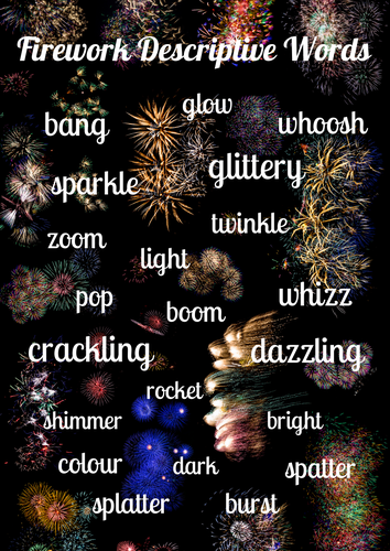 how to describe fireworks in creative writing