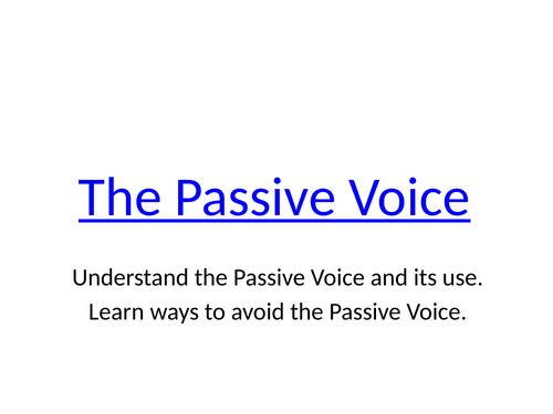 26-french-the-passive-voice-teaching-resources