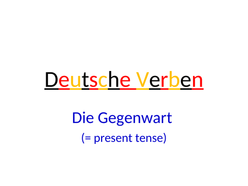 01-german-present-tense-of-weak-and-strong-verbs-not-modal-verbs-teaching-resources