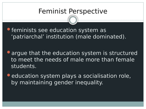 feminist view on education sociology a level