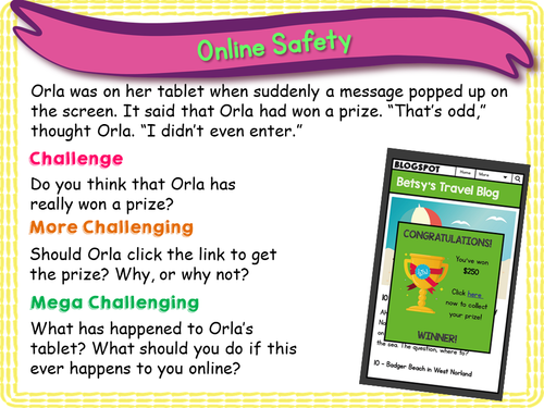 Internet Safety - KS1 | Teaching Resources