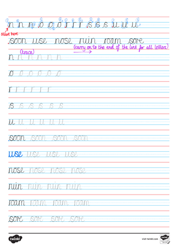 handwriting practice uks2