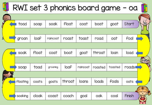 RWI: Read Write Inc Set 3 sounds fun & colourful phonics board games ...