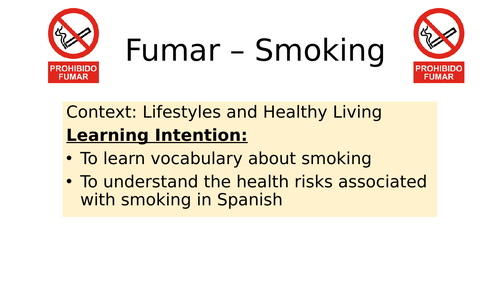 Fumar - Spanish Smoking