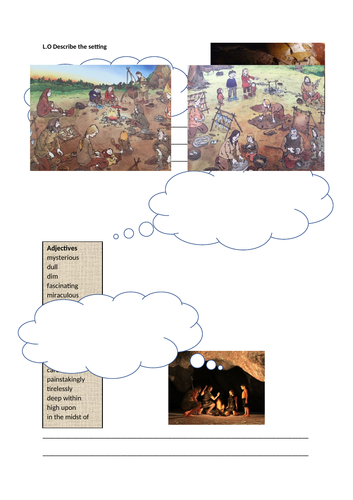 Stone Age Boy Resources/activities for English: descriptions, setting, character, inference, design