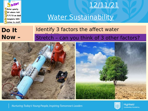 Paper 2C Water Sustainability