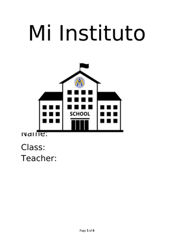 Mi Colegio - Spanish Unit of Work | Teaching Resources