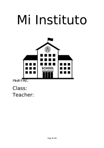 Mi Instituto Activity Workbook - Spanish