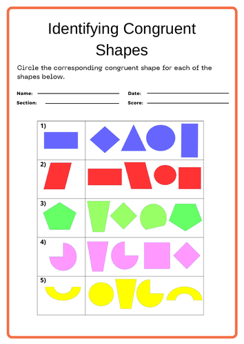 FREE Year One Geometry Worksheets | Teaching Resources