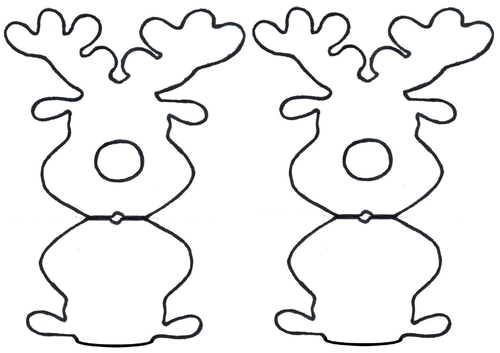 reindeer cut out pattern