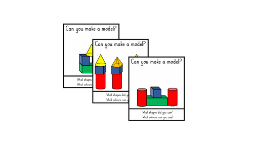 3D Shape Model Cards | Teaching Resources