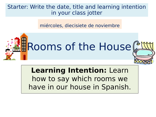 Rooms in the House - Spanish PowerPoint | Teaching Resources