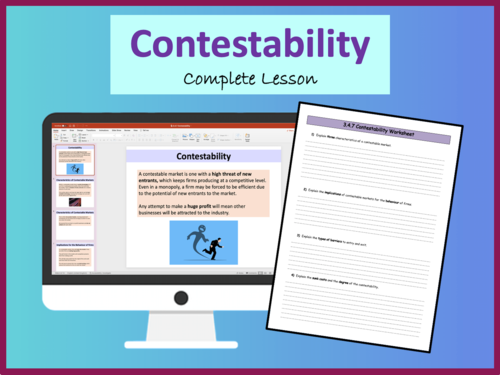 Contestability - A level Economics | Teaching Resources