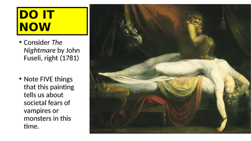 A History of Vampires - A Level study | Teaching Resources