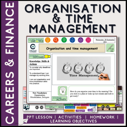 Organisation + Time Management Teaching Resources