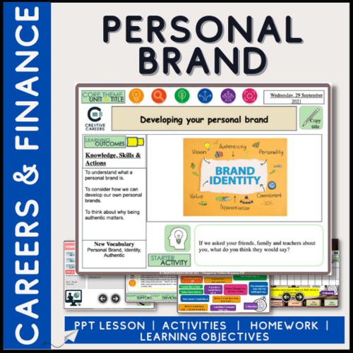 Personal Brand Careers Lesson Teaching Resources