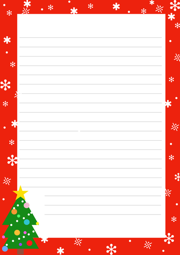 santa letter paper