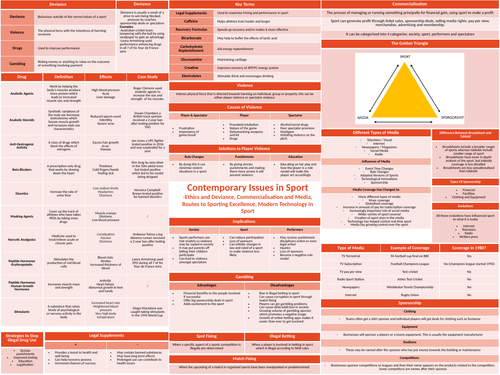 OCR A Level PE Contemporary Issues in Sport