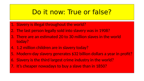 How has slavery changed over time?