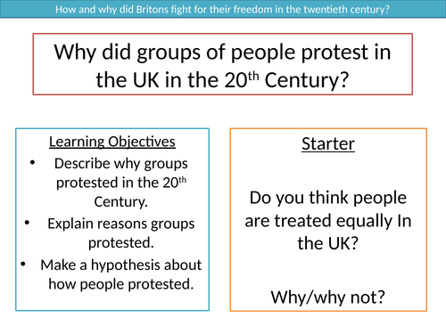 Why did people protest in Britain?