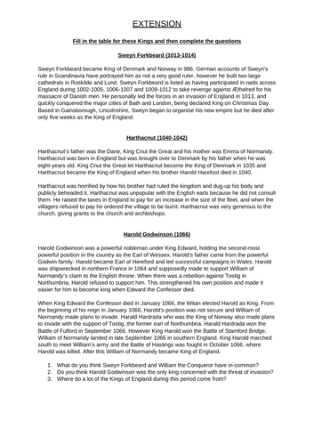 To what extent was England ruled by the ‘English’? | Teaching Resources