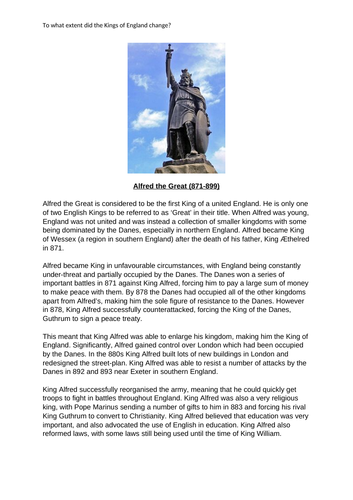 To what extent was England ruled by the ‘English’? | Teaching Resources