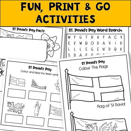 Saint David's Day Activities KS1 Teaching Resources