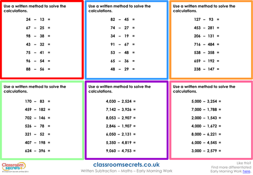 ks1-and-ks2-written-subtractions-early-morning-work-activity-teaching