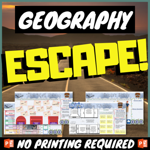 Christmas Geography Quiz Escape Teaching Resources