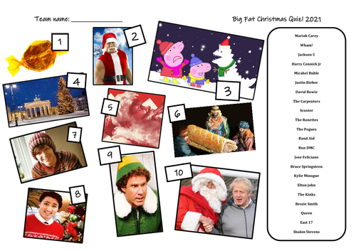 Big Fat Christmas Quiz 2021 | Teaching Resources