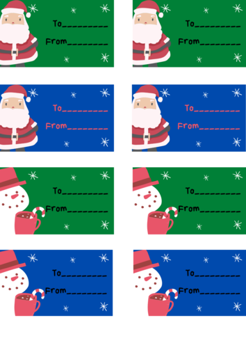 Christmas Gift Tags | Teaching Resources