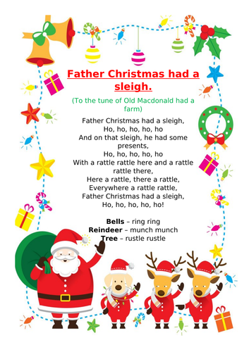 Father Christmas sound song