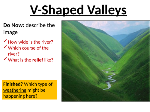 V-Shaped Valleys - Geography | Teaching Resources