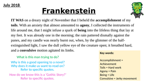Gothic Literature - Fully Resourced Scheme of Work | Teaching Resources