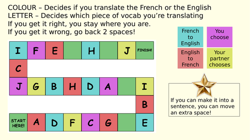 vocab-board-game-french-spanish-german-teaching-resources