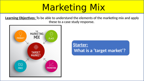 Marketing Mix Lesson