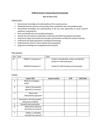 ocr sociology a level research methods past papers