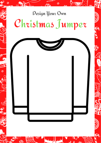 Design a best sale christmas jumper template