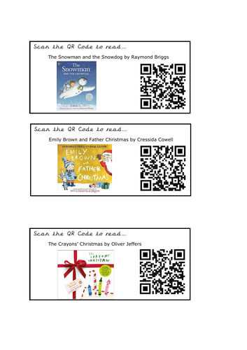 QR Code Digital Library- Christmas Collection | Teaching Resources