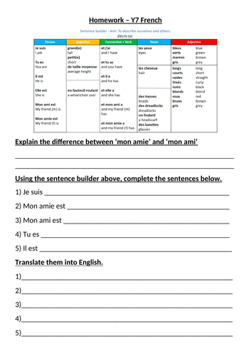 ks3-physical-description-homework-worksheet-teaching-resources