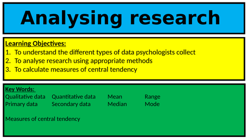 Gcse Ocr Research Methods 