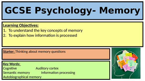 GCSE OCR Memory | Teaching Resources