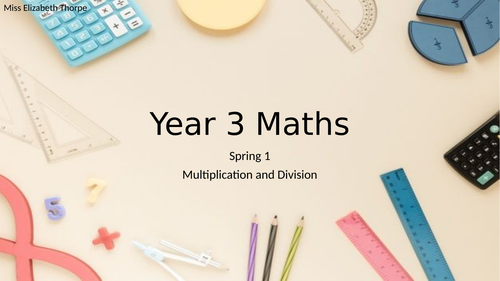 White Rose Year 3 teaching PPT Multiplication and Division Spring 1 ...