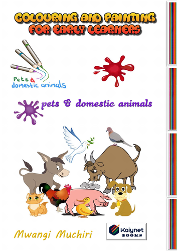 COLOURING BOOK-PETS AND DOMESTIC ANIMALS | Teaching Resources