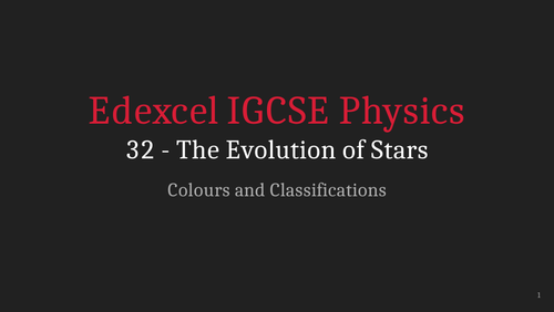 Edexcel IGCSE Physics Presentations Chapter 8 - Astrophysics | Teaching Resources