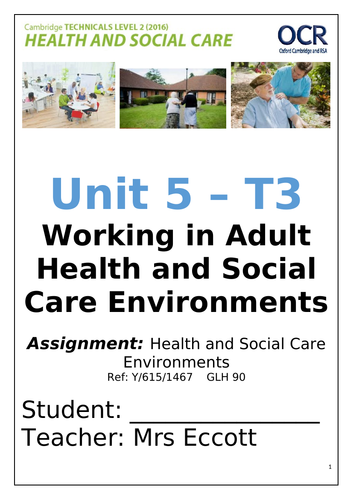 health and social care unit 5 coursework p4