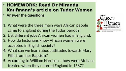 black tudors homework